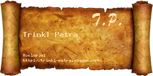 Trinkl Petra névjegykártya