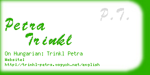 petra trinkl business card